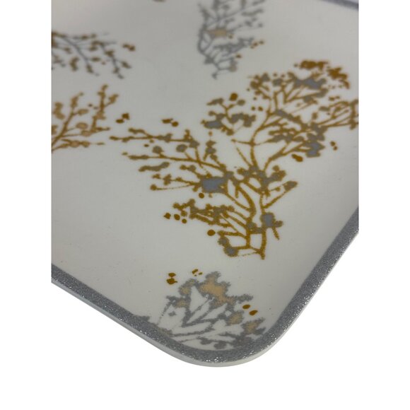 Threshold Melamine Salad Plates Silver Gold Glitter Chic Paint Splatter Set of 4 - Picture 6 of 10